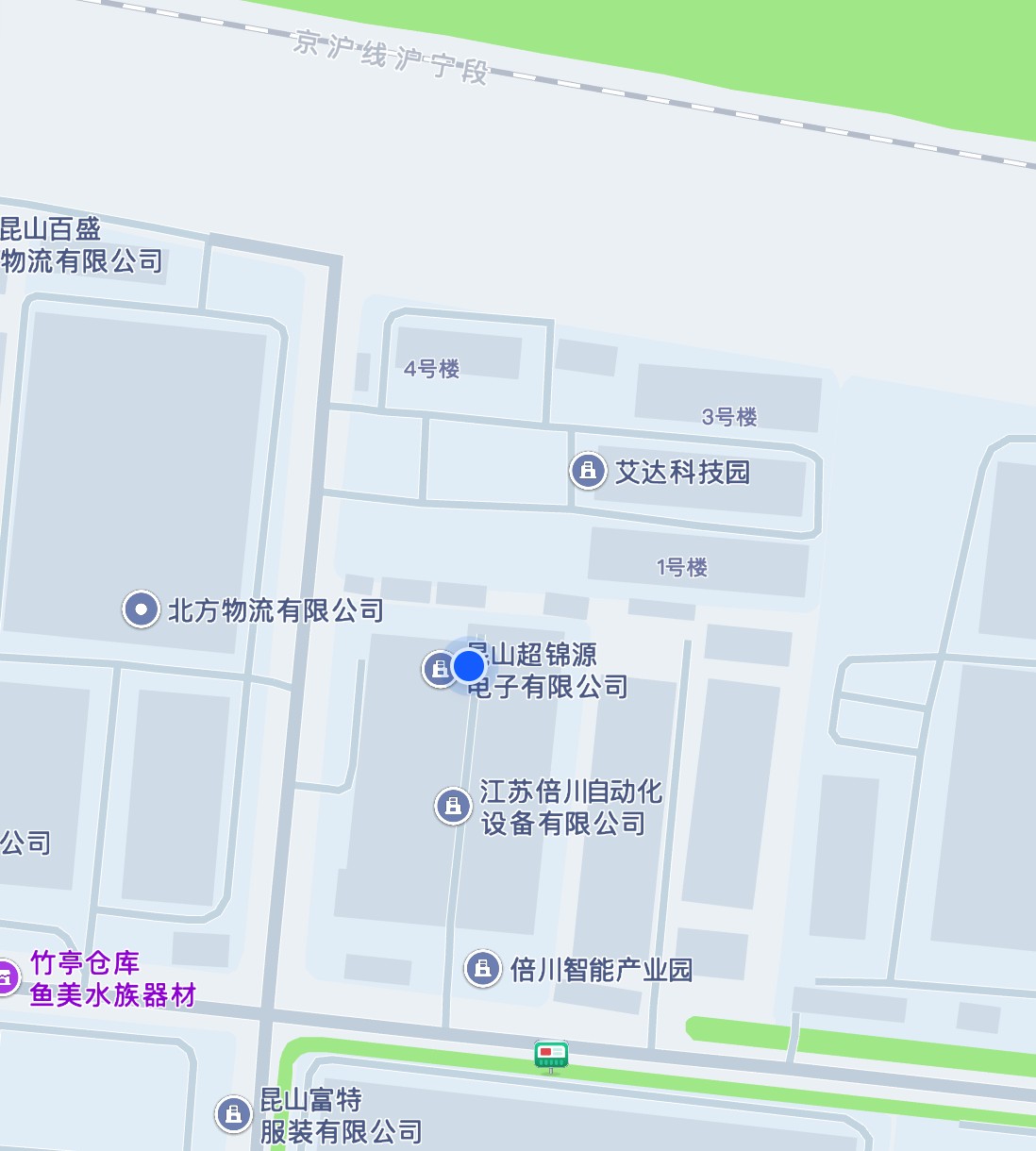 公司位置地图:江苏省昆山市陆家镇丰夏路 12 号 2 楼